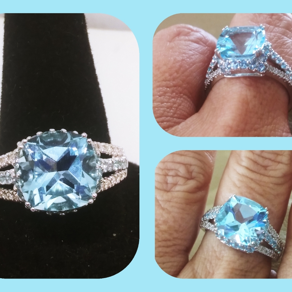 Amazing aquamarine ring